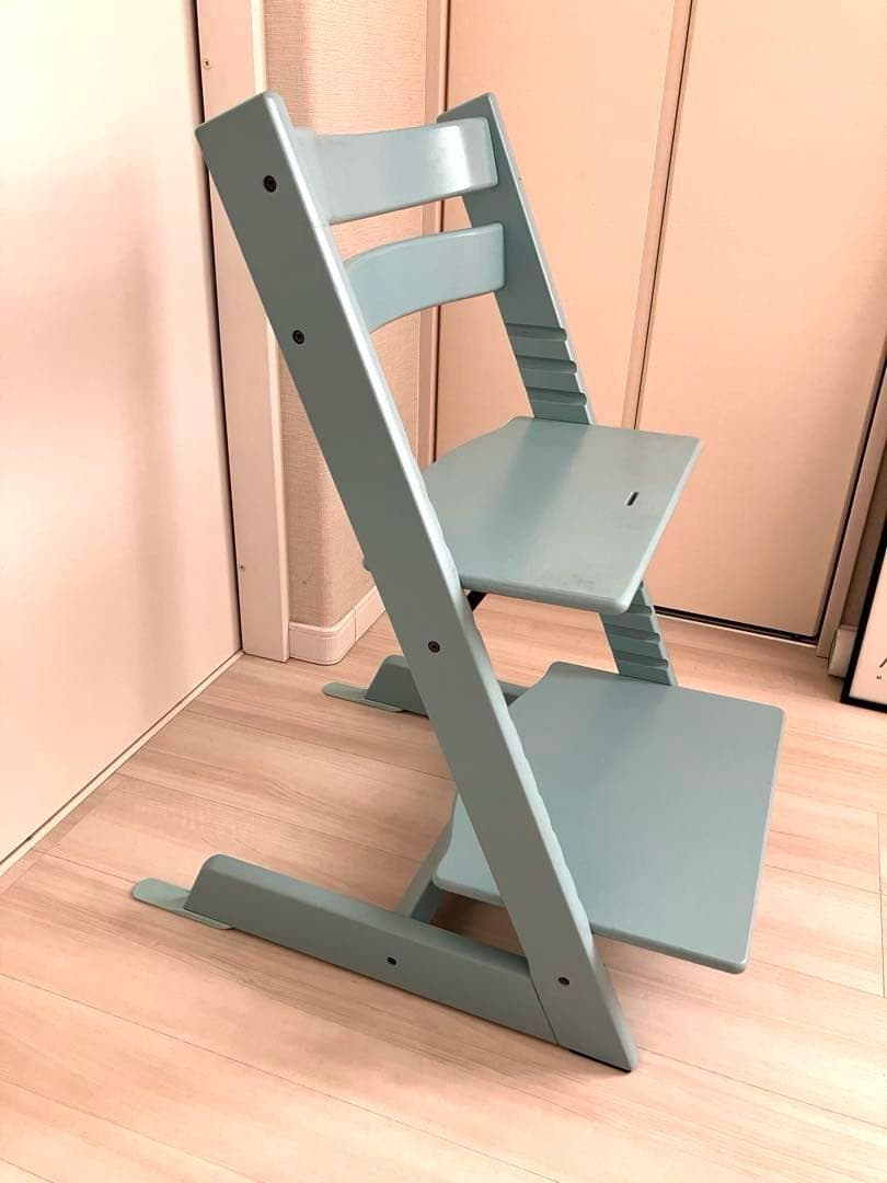 STOKKE トリップトラップ（椅子本体＆ベビーセット）　アクアブルー