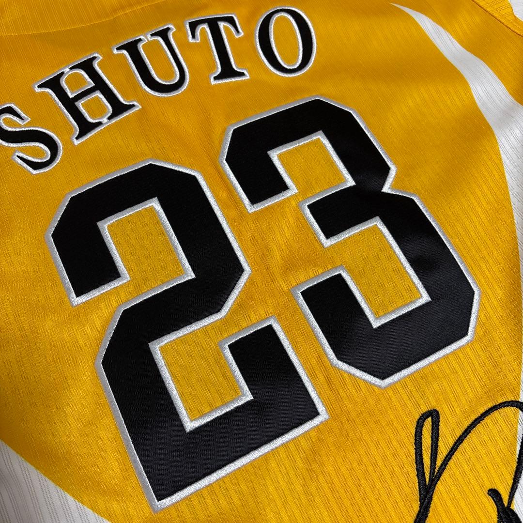 福岡ソフトバンクホークス 2024 背番号23 周東佑京 サイン刺繍入り