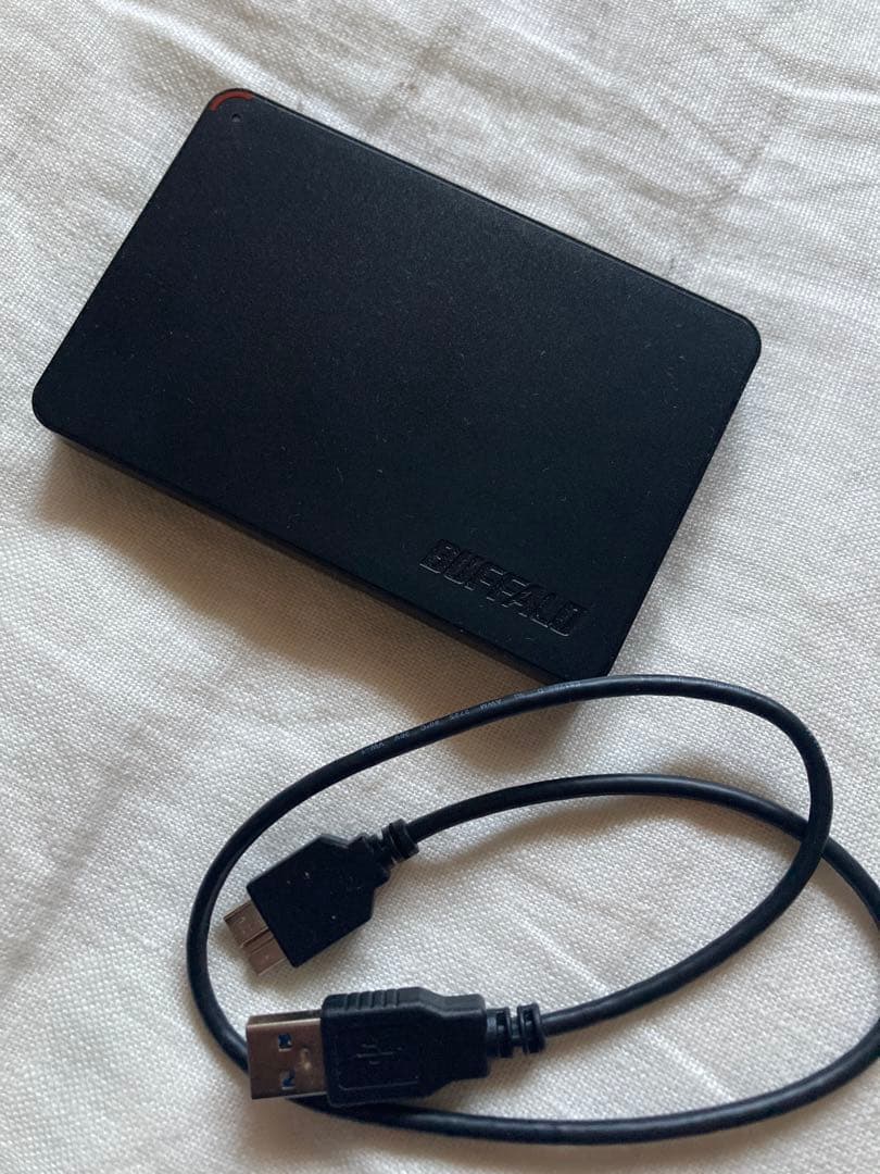 BUFFALOポータブルHDD 2TB ELECOMHDDケース【セット売り】