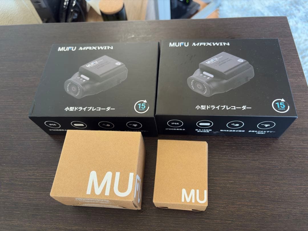 MUFU MAXWIN ドライブレコーダ1台、取り付けオプション付き