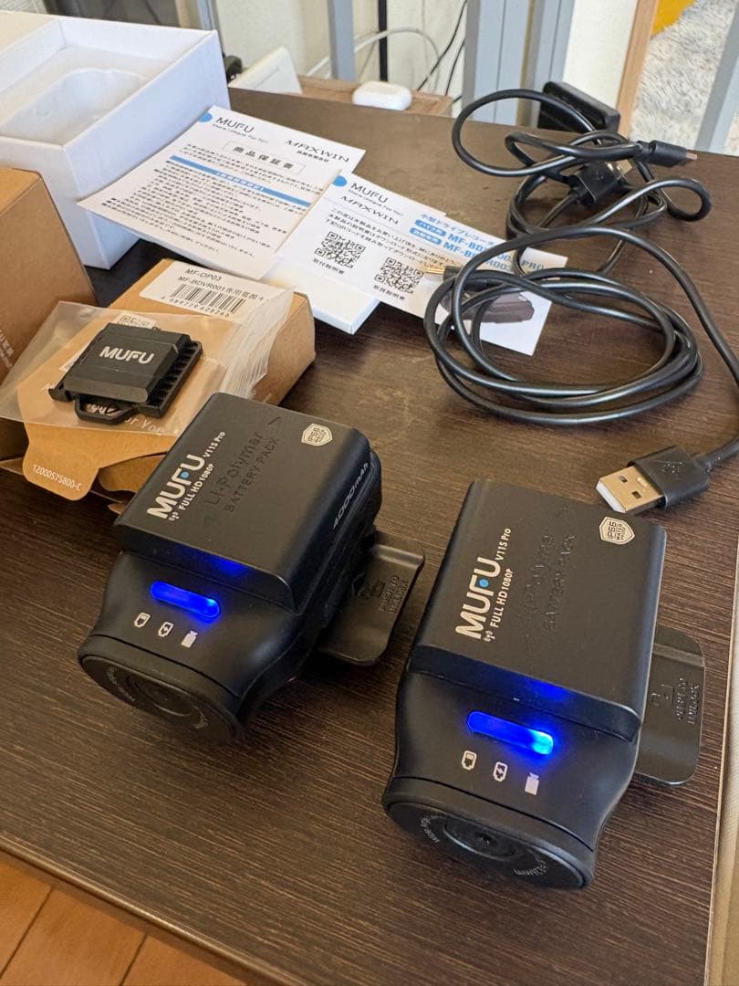 MUFU MAXWIN ドライブレコーダ1台、取り付けオプション付き