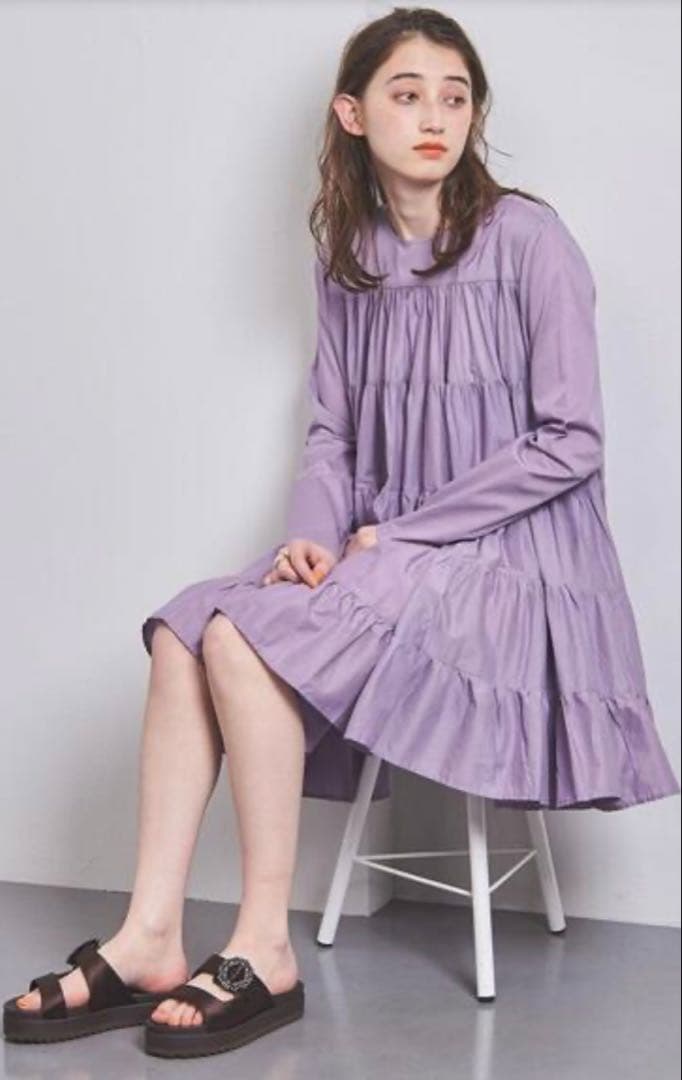 UNITED ARROWS サテンビジューサンダル