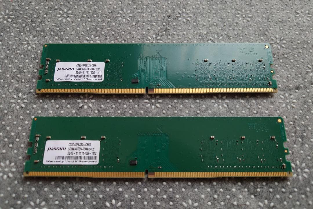 Crucial 16GB DDR4 メモリー 3200MHz 8GB×2枚