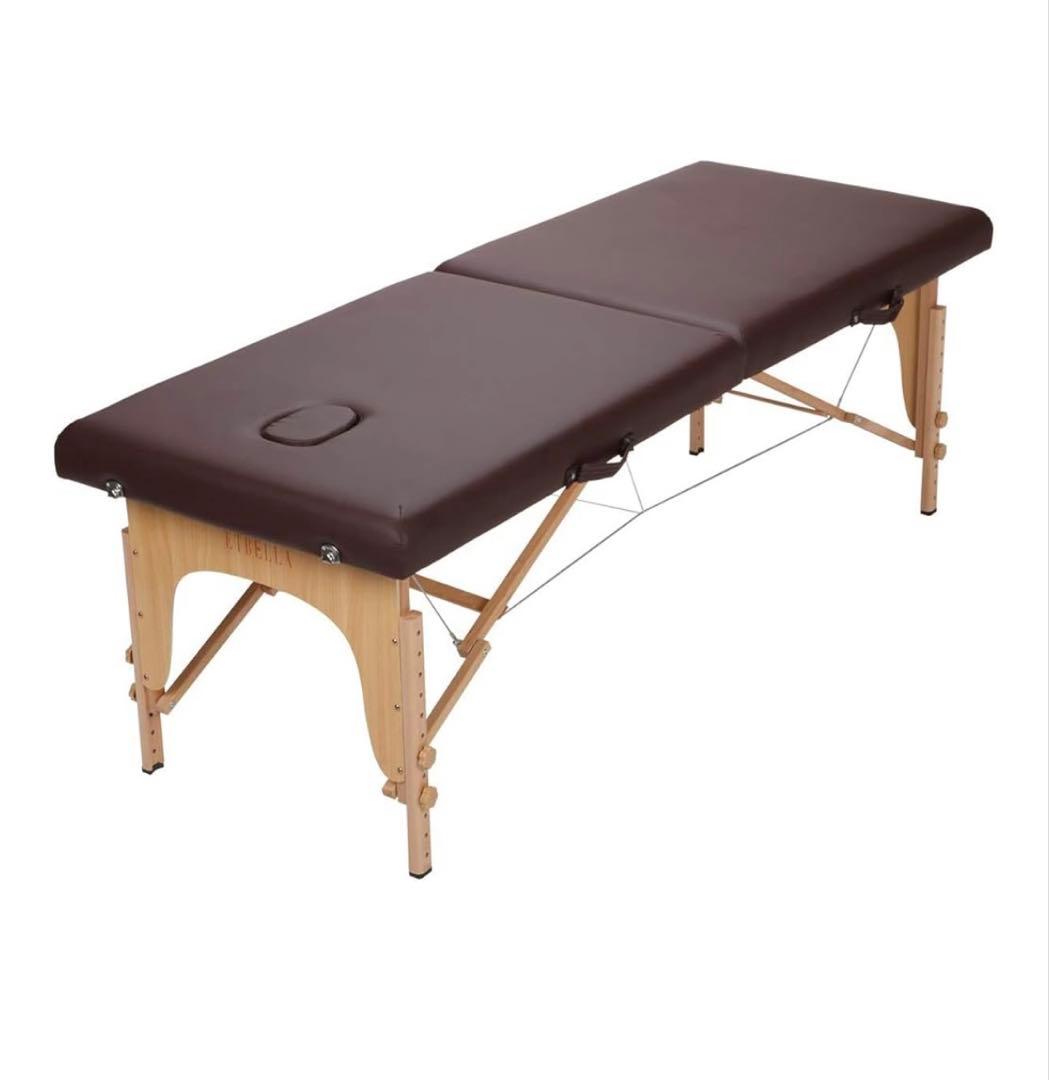 【美品セット】折りたたみエステベッド＆丸椅子　ほぼ未使用