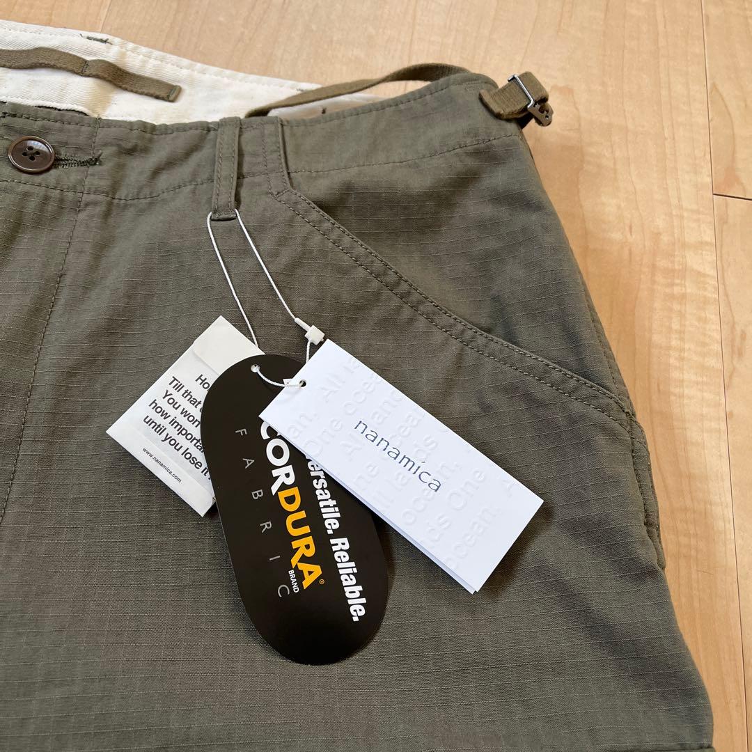 新品 nanamica ナナミカ Cargo Shorts khaki 34