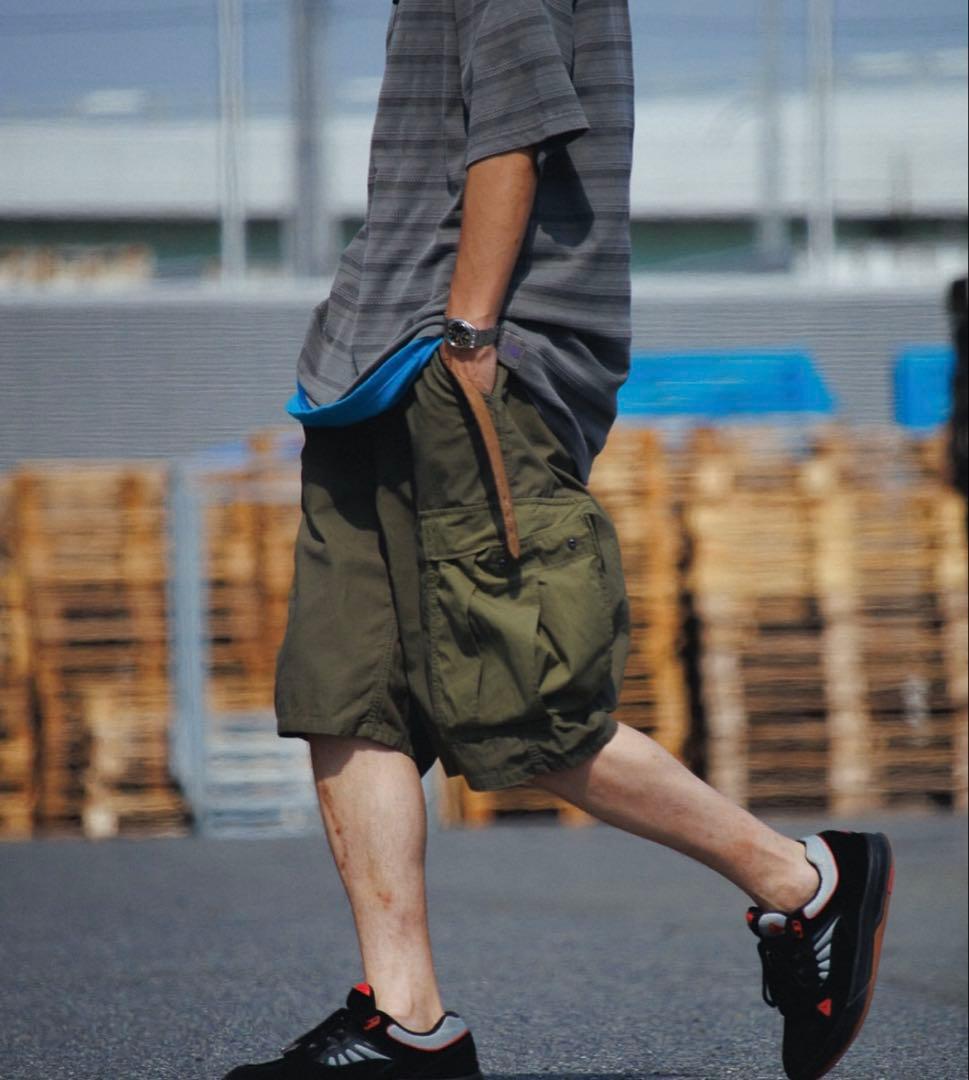 新品 nanamica ナナミカ Cargo Shorts khaki 34
