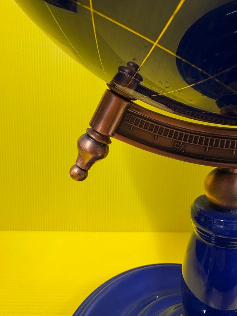 アンティーク ラピスラズリ天然石高級地球儀✨【ガハハ本舗新春お宝特価市】✨