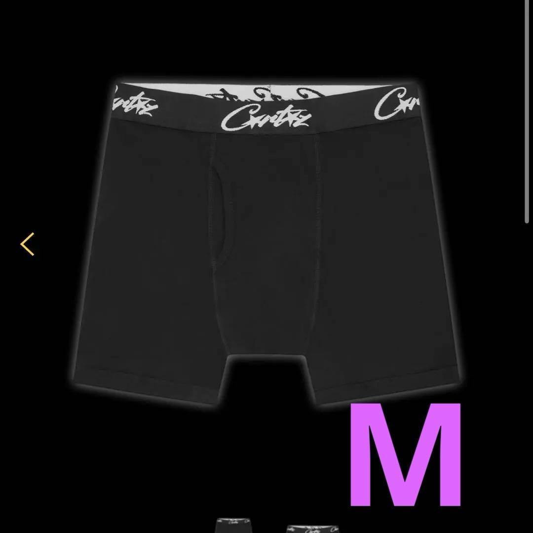 ブラックボクサーパンツ corteiz 2枚 コーテイズ 正規品 グレー 黒