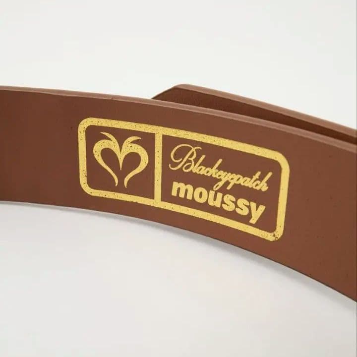 小物 BEP HEART STUDS BELT BROWN