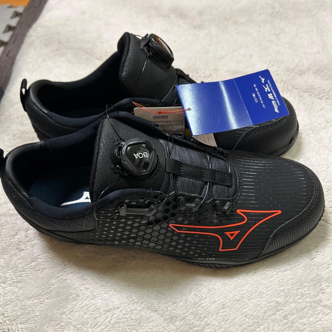 Mizuno BOA安全靴 ブラック/オレンジ