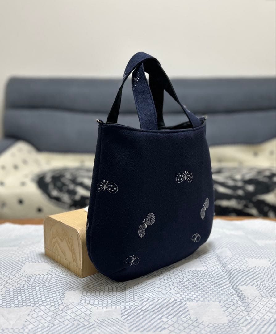 ハンドメイド＊ミナペルホネン＊rosy＋choucho＊コロりんトート