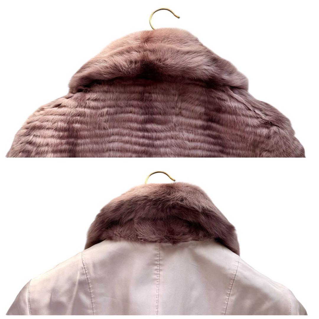 総丈109‼︎ロシアンセーブル×ロシアリス　ファーコート　リバーシブル　本毛皮