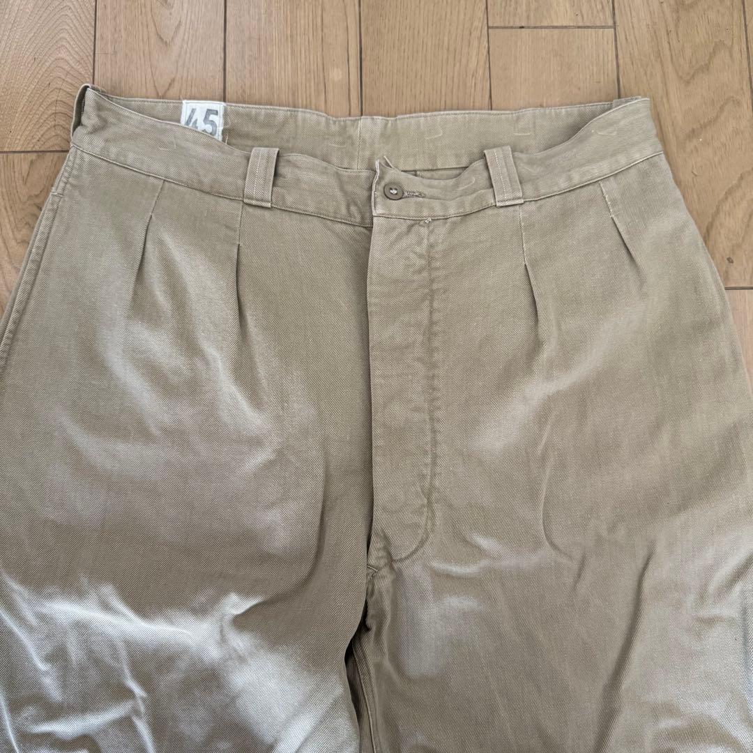 60sフランス軍 実物 M52 チノパン サイズ45 フレンチアーミー