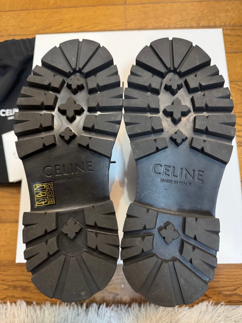 CELINE 厚底レースアップスタッズロゴシューズ 36.5