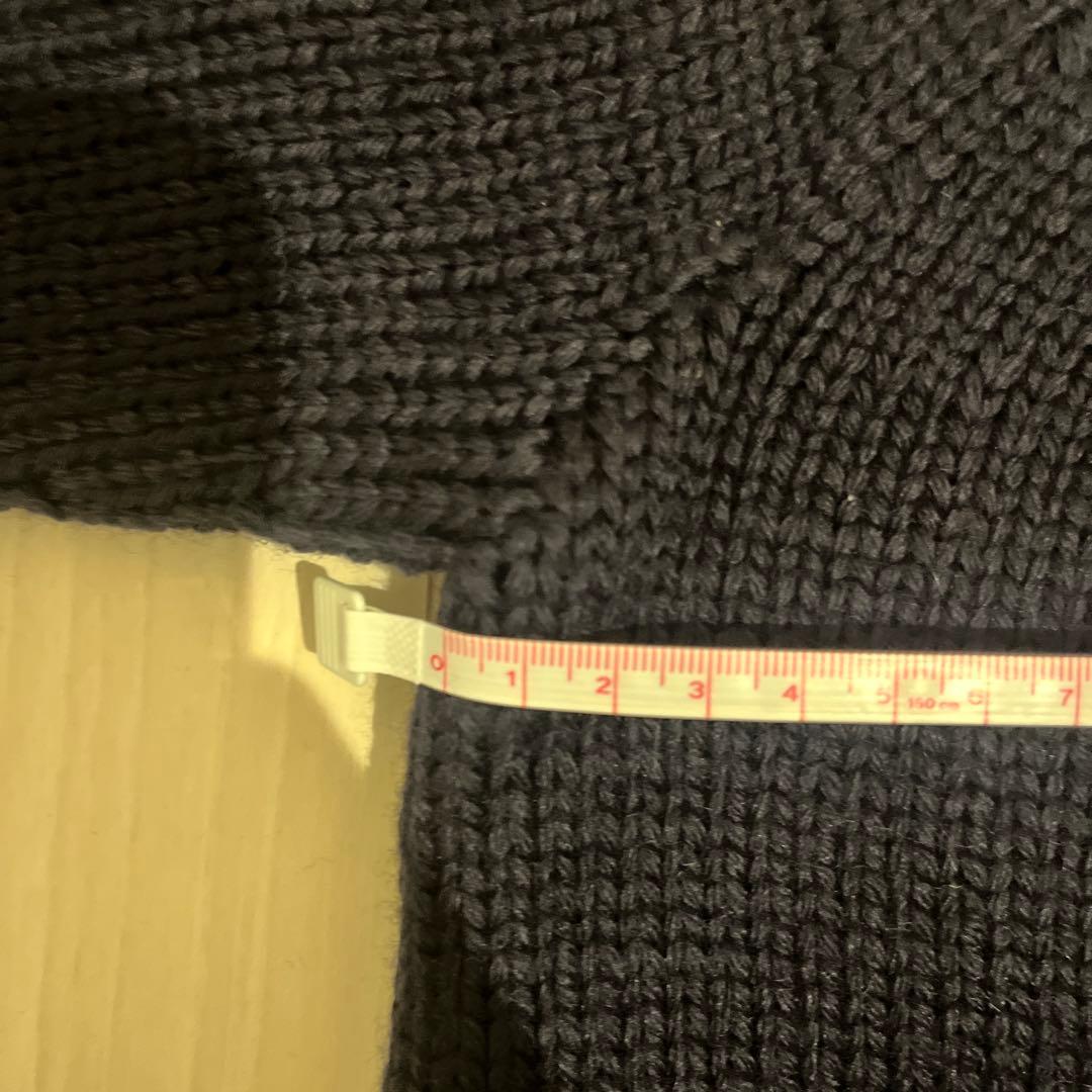 新品comoliネイビーニットセーター