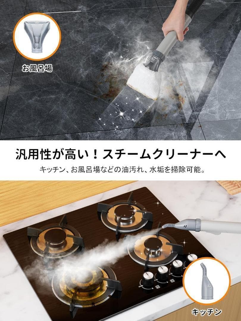 【R1552-169-250】カーペットクリーナー スチーム　急速加熱 強力吸引