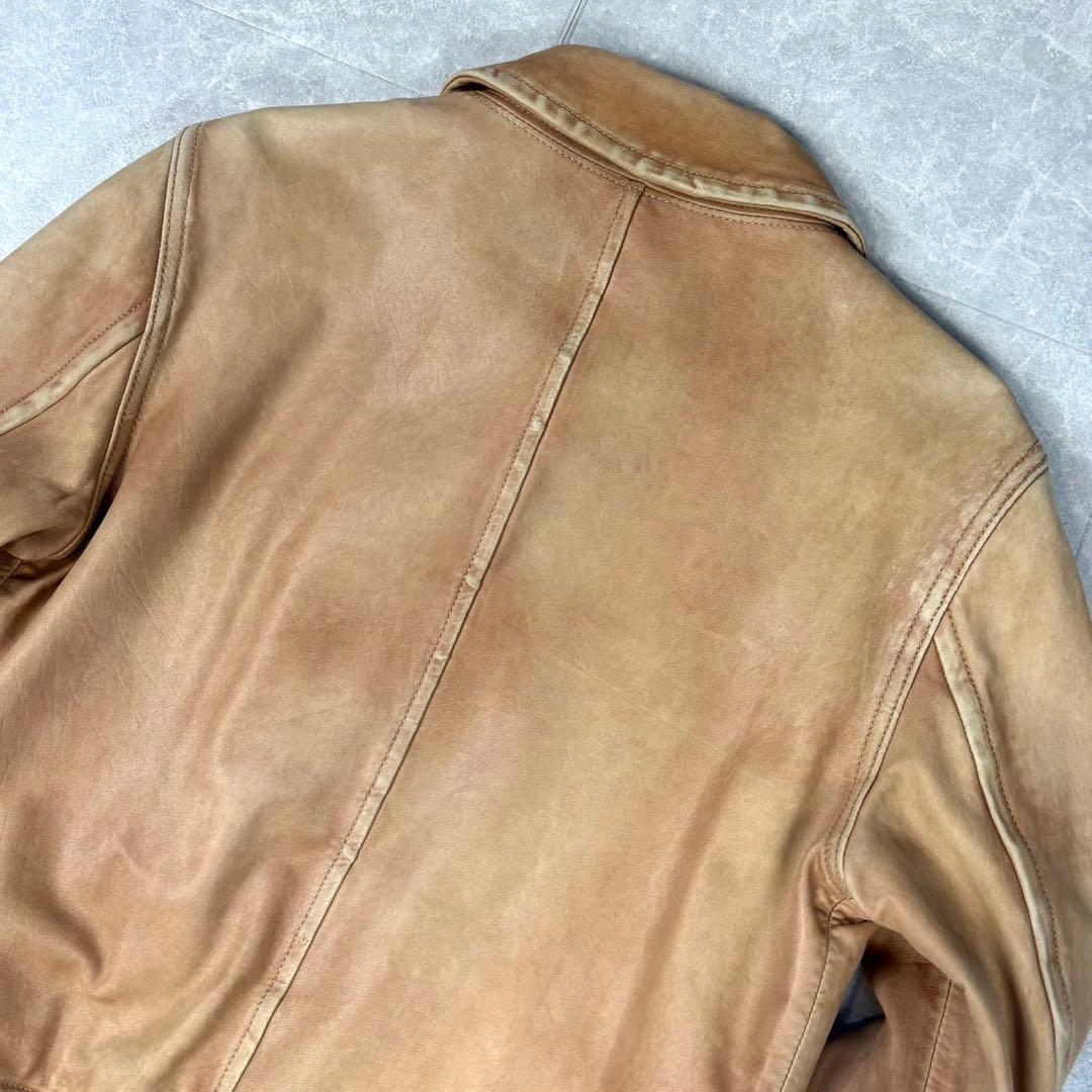 【希少】 RALPHLAUREN ラムレザー 羊革 ブルゾン Mサイズ