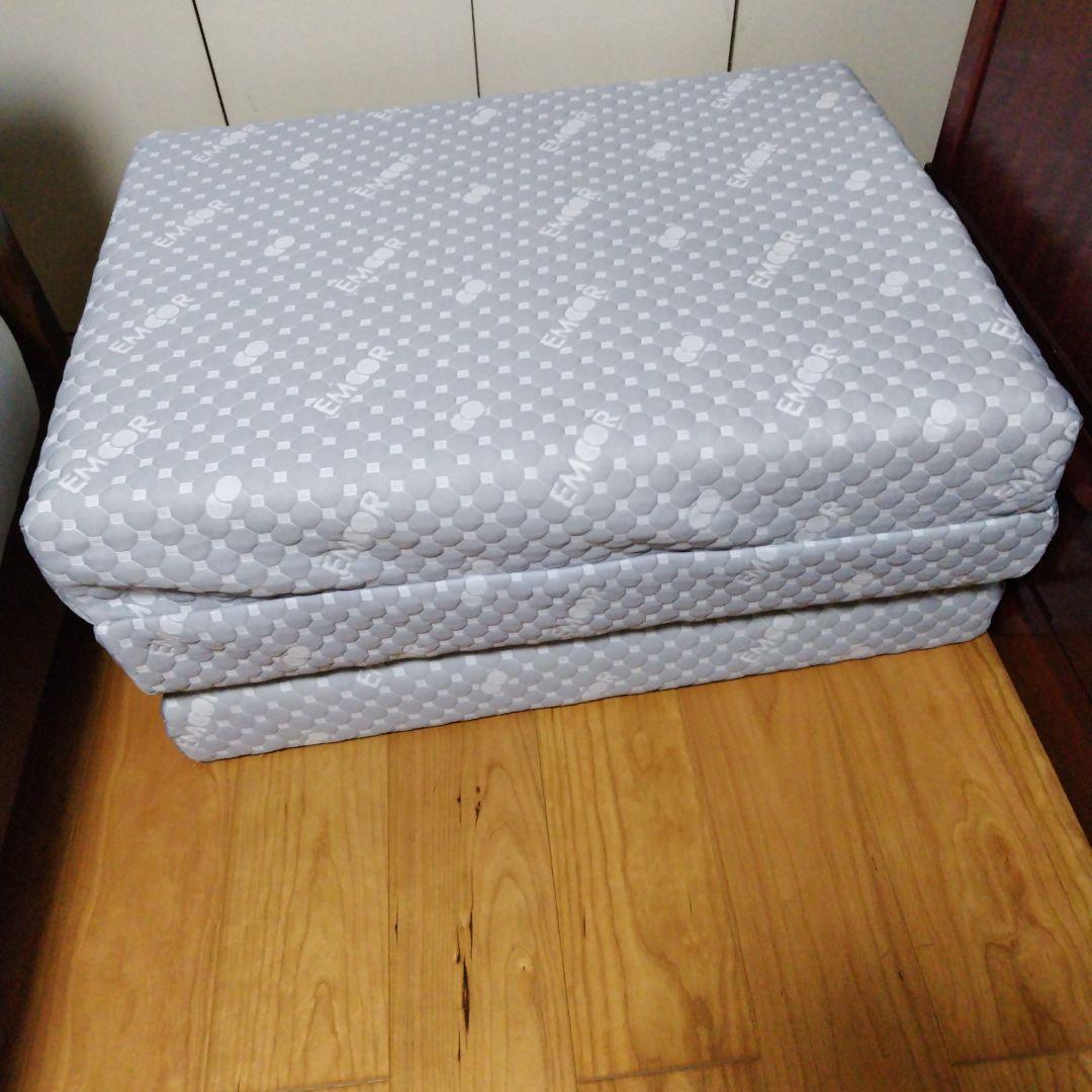 エムール 3つ折り マットレス セミシングル ショート 約幅80㎝