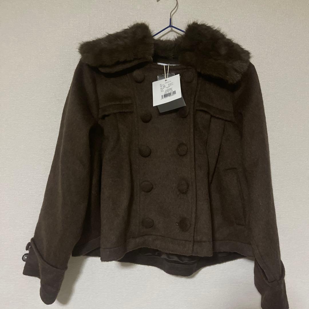 ジャケット・アウター Tie.me grace fur collar wool coat