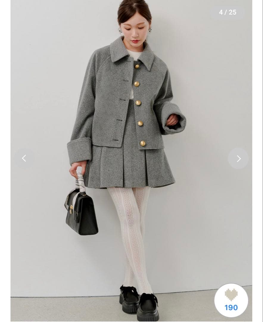 スナイデル　ウエストリブプリーツミニスカート