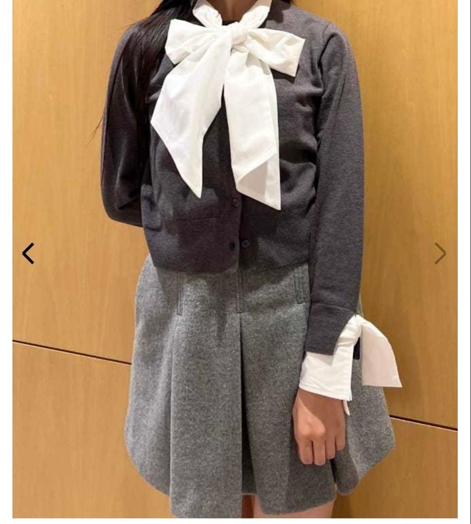 スナイデル　ウエストリブプリーツミニスカート