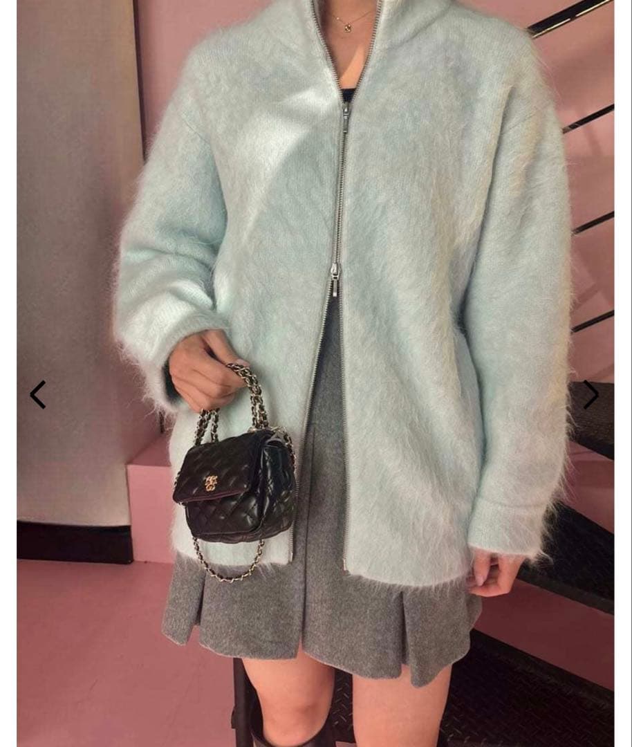 スナイデル　ウエストリブプリーツミニスカート