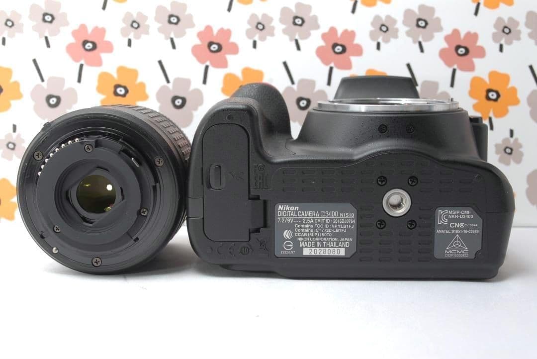 ❤Nikon D3400❤撮影ガイド本付き❤Bluetoothでシェア！❤美品❤
