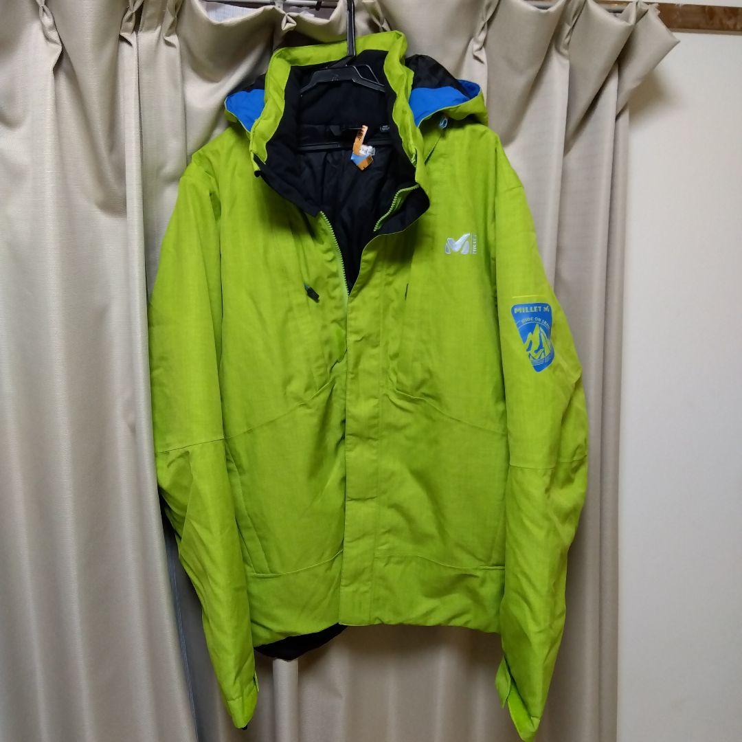【値下げ】MILLET グリーン フード付きジャケット サイズ2XL