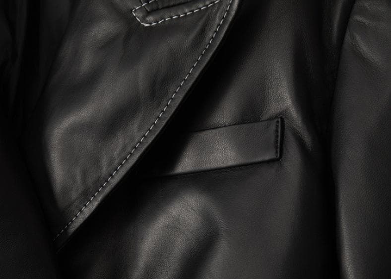 新品限定レディース高級 本革↑☆超ソフトなラムレザーダウンコート 黒♪毛皮ファー