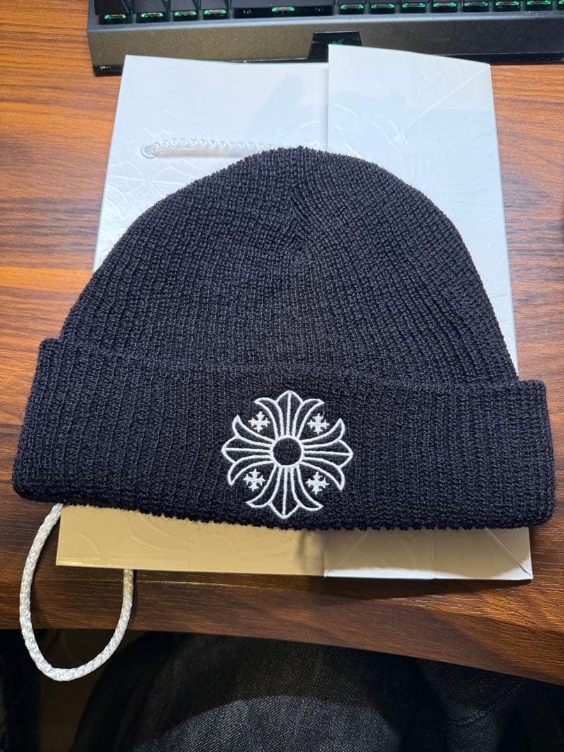 正規品　CHROME HEARTS ブラックビーニー ニット帽