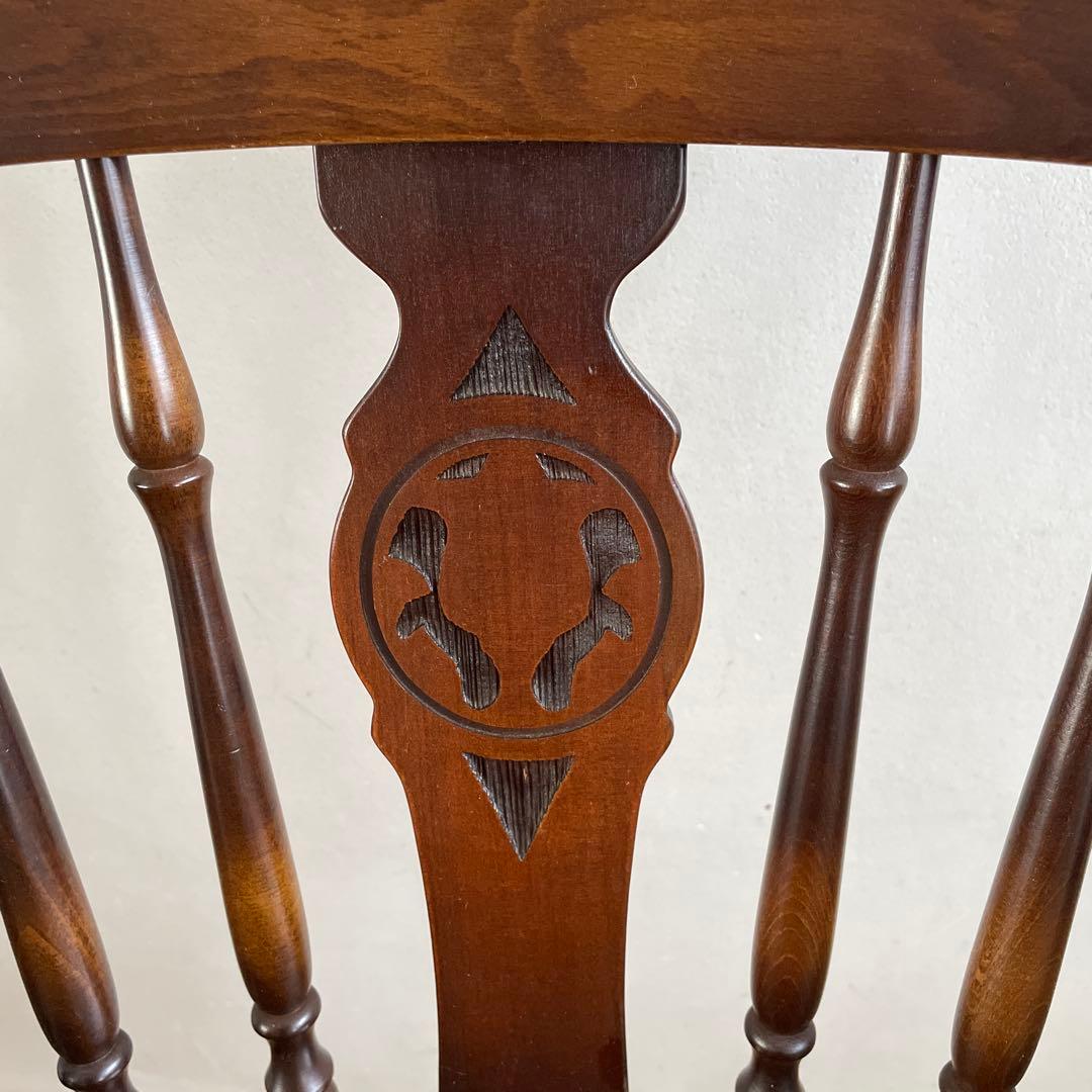 ①【美品】キツツキ 飛騨産業 ダイニングチェア　ウィンザーチェア　コムバック