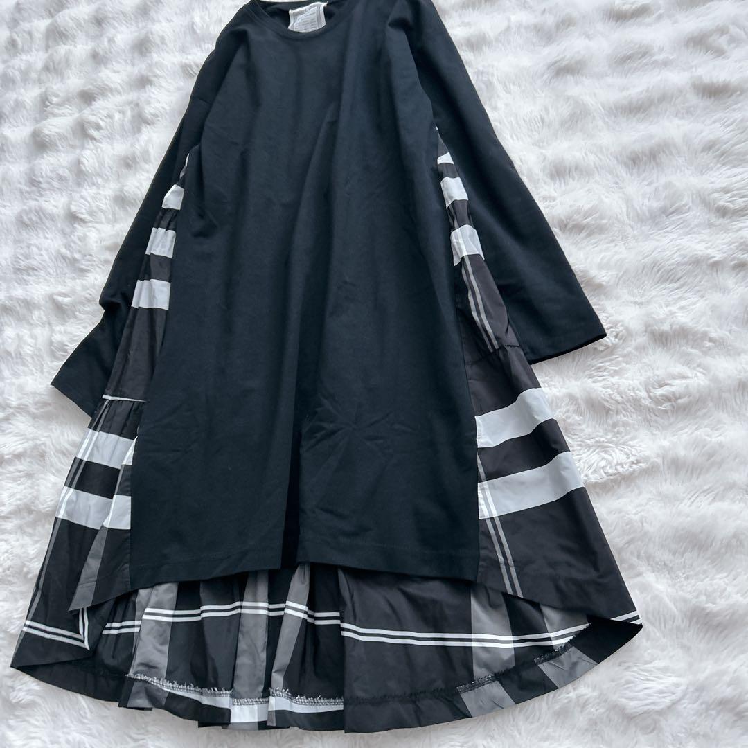 ビアズリー★ タフタビッグチェックワンピース　ブラック　チェック