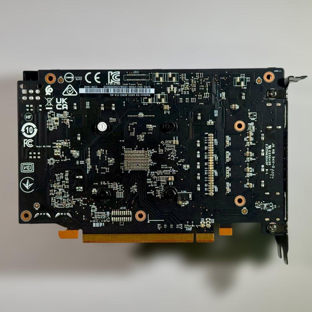 人気！MSI Radeon RX6400 AERO ITX 4G S1