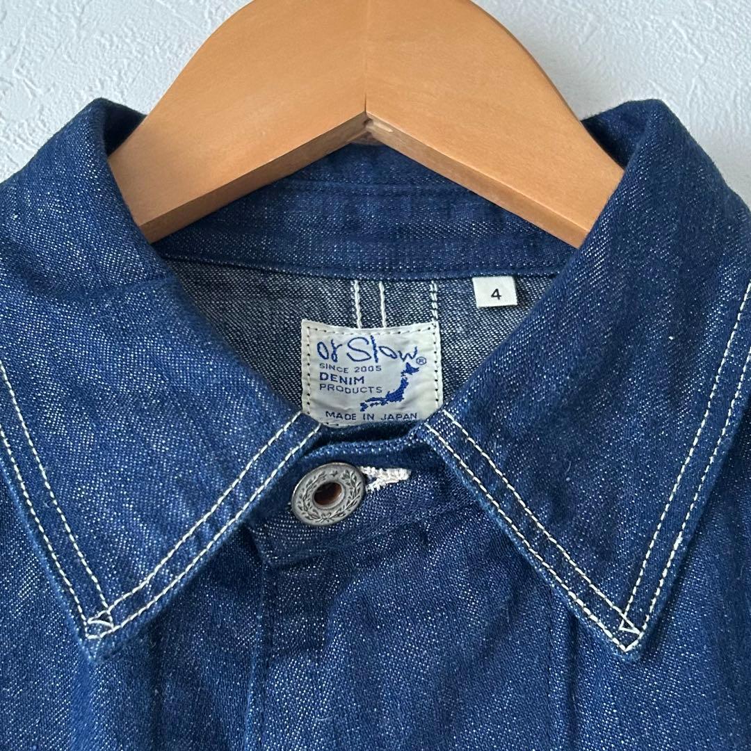 希少　orSlow オアスロウ デニム カバーオール 日本製 サイズ4