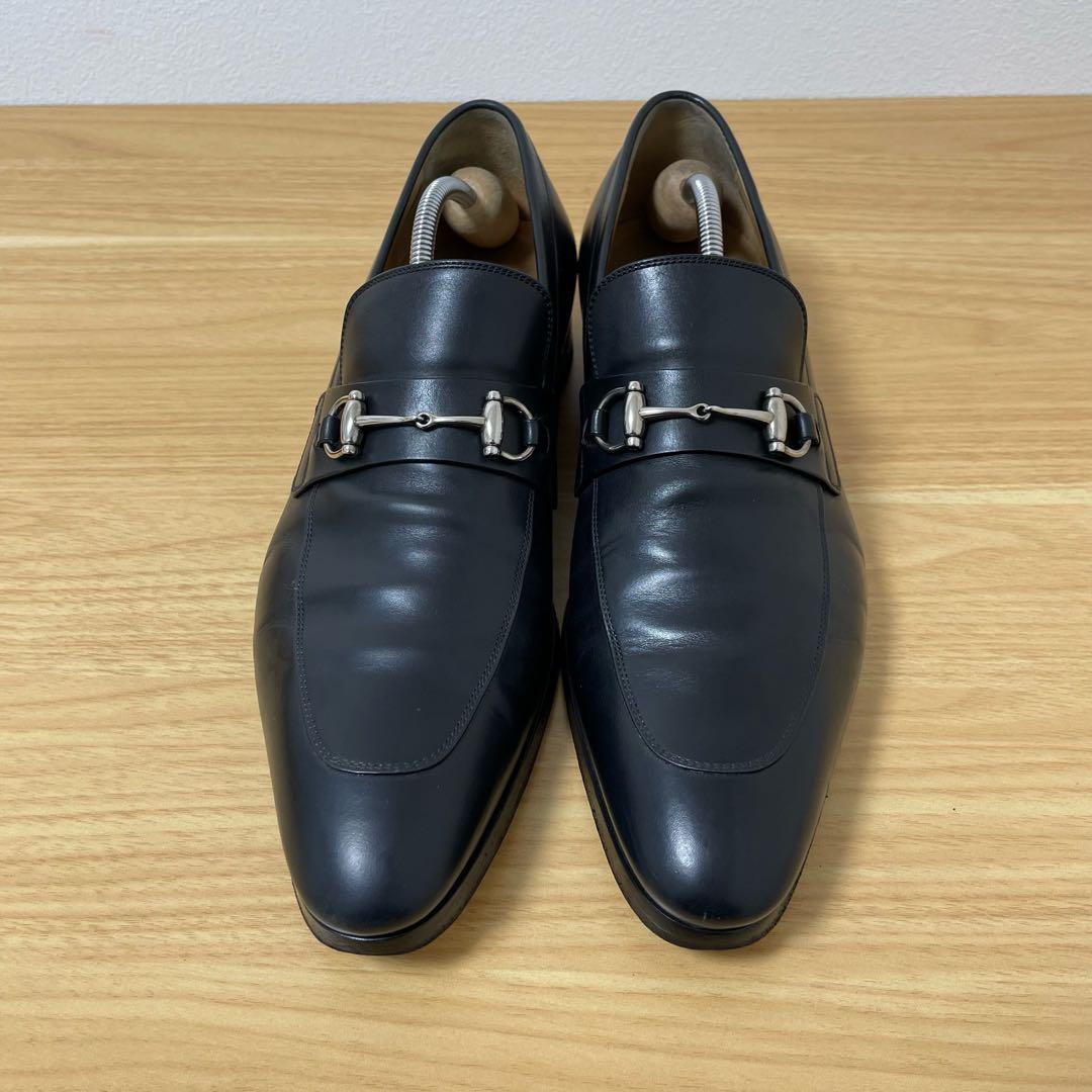 グッチ　ホースビットローファー　レザー　ブラック　8