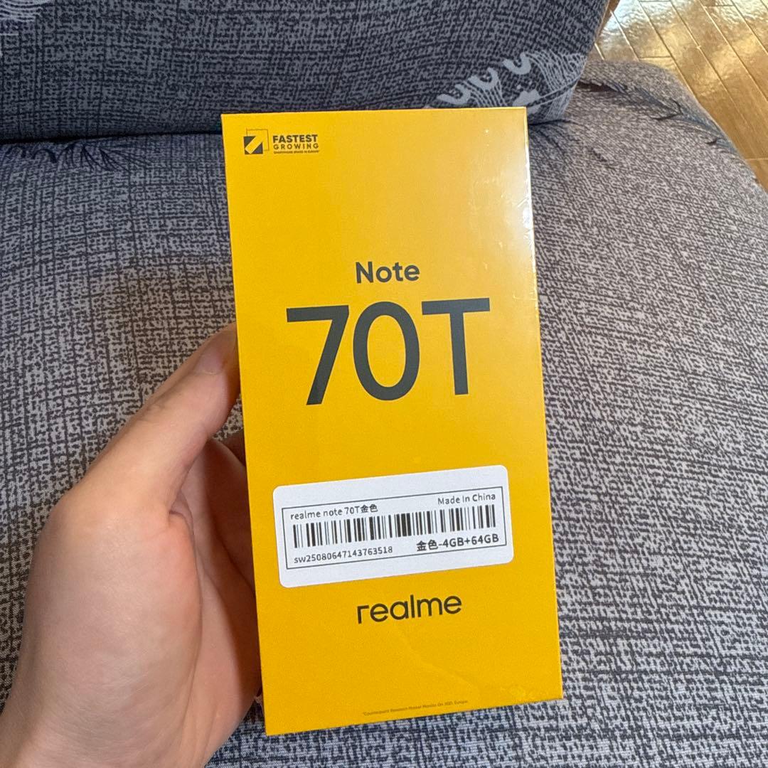 スマートフォン本体 realme Note 70T 4GB/64GB
