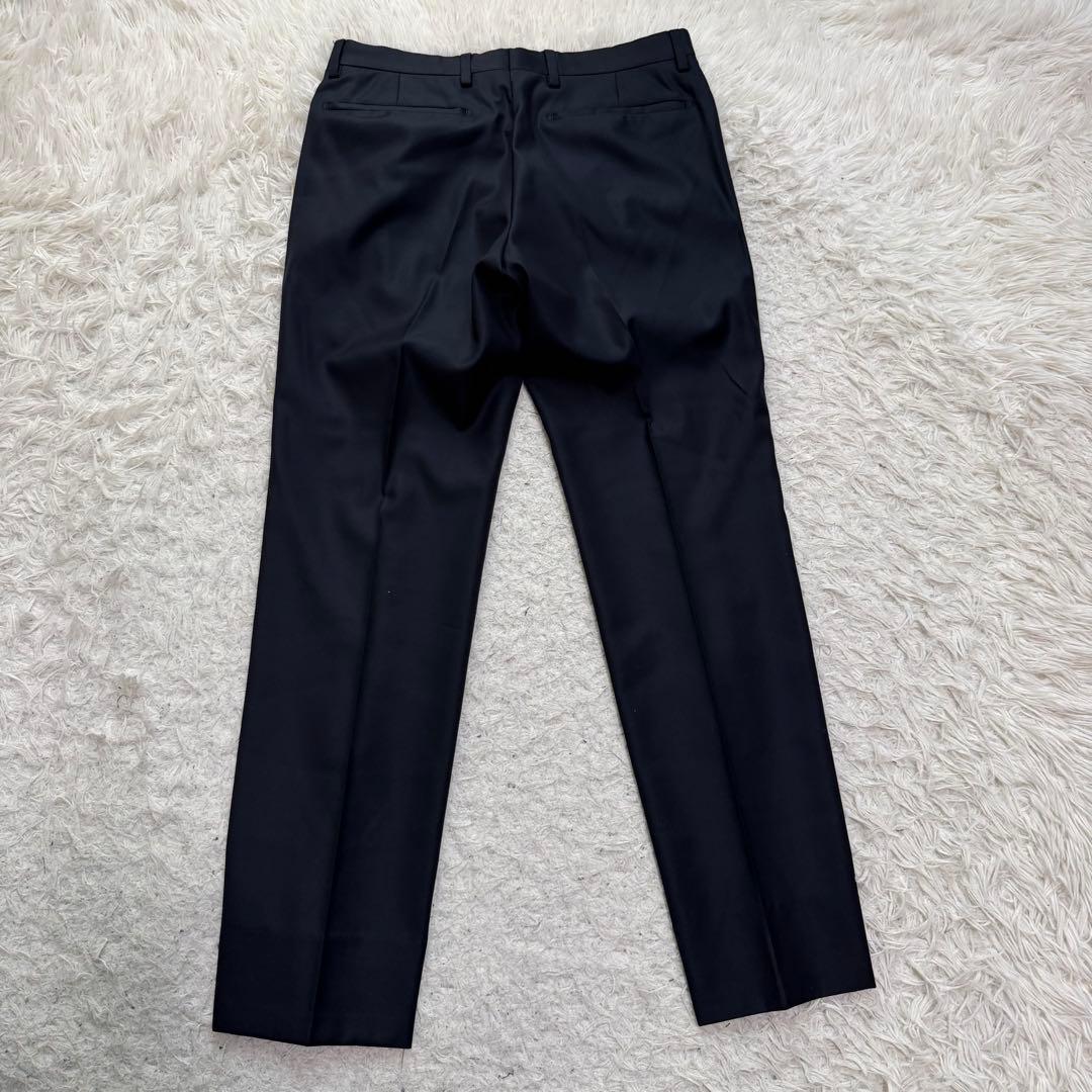 美品　ユナイテッドアローズ　スーツ　セットアップ　スリーピース　ネイビー　光沢