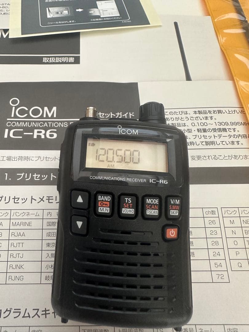 ICOM IC-R6 受信機☆美品