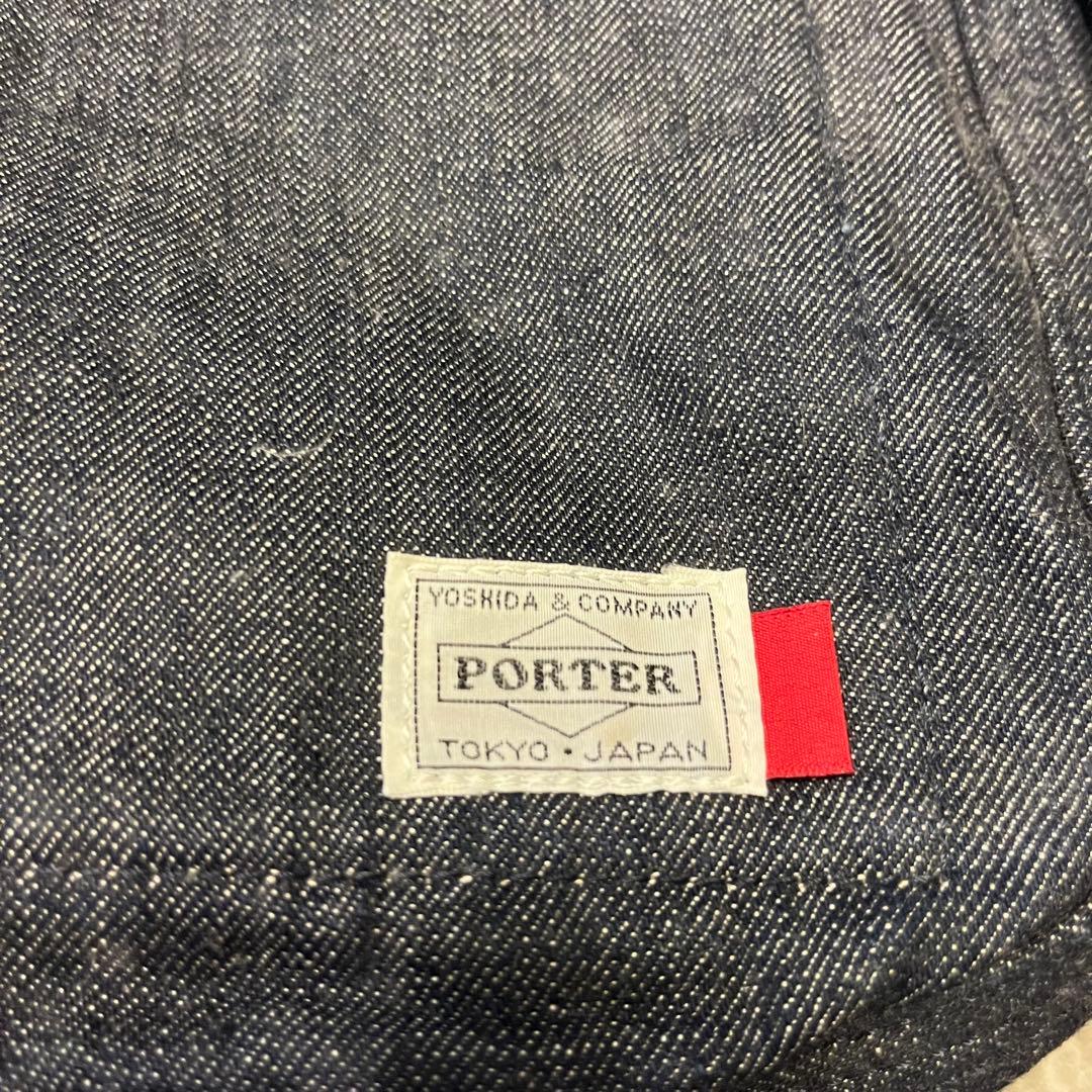 【PORTER】リーバイス コラボ デニム ショルダーバッグ ブラック