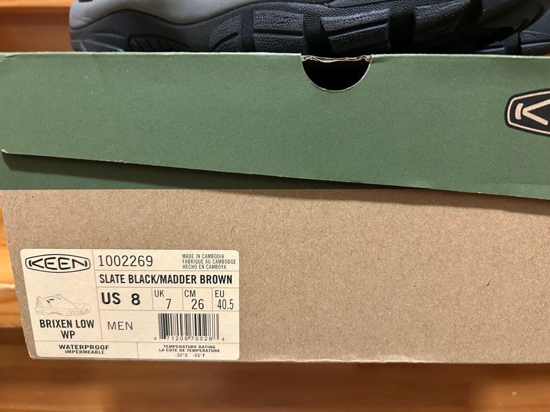 l*h様 キーン　メンズ ブリクセン II ロー 防水ウィンターブーツ26.0