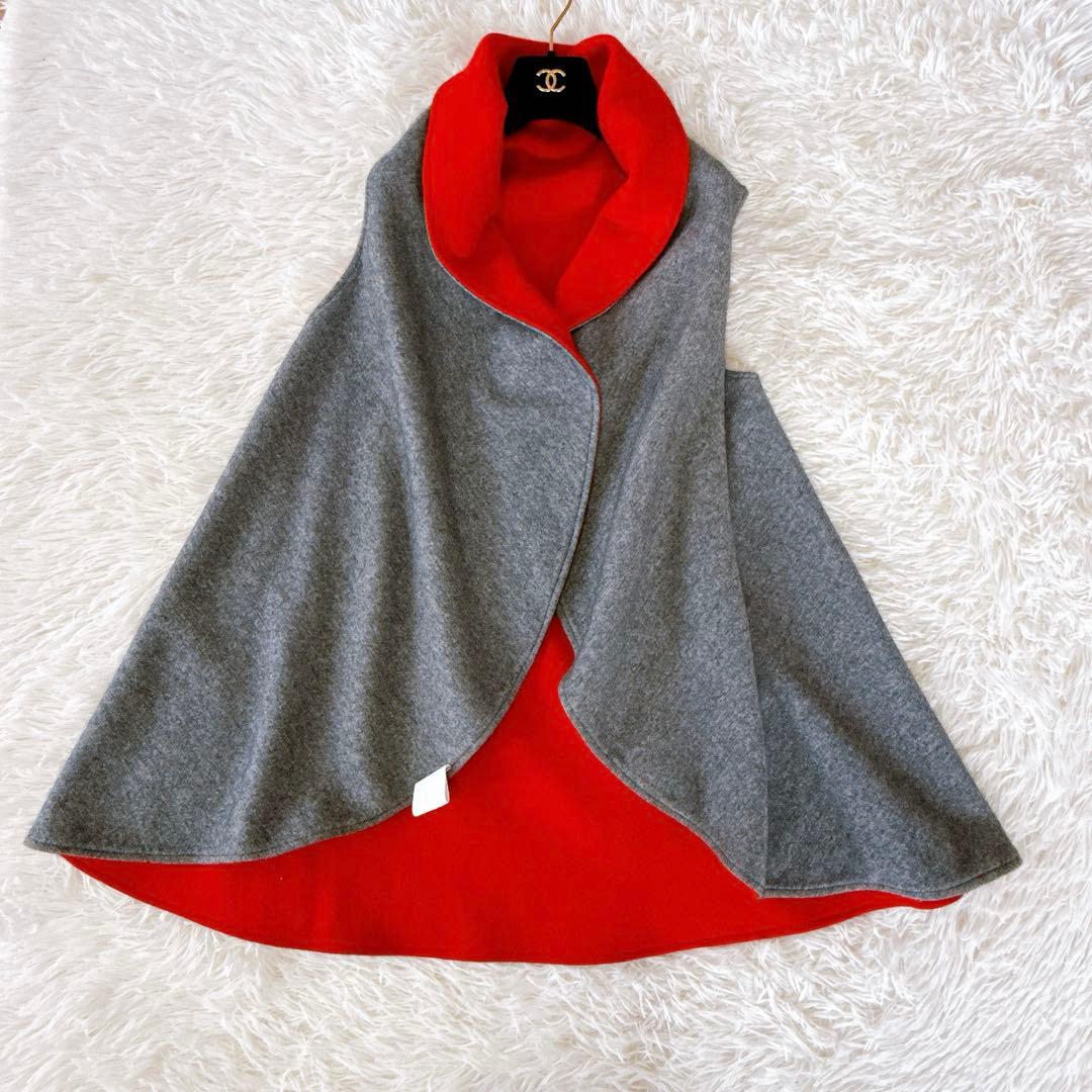 美品✨　MAX&Co カシミヤ55% リバーシブル ニット　ベスト　ジレ