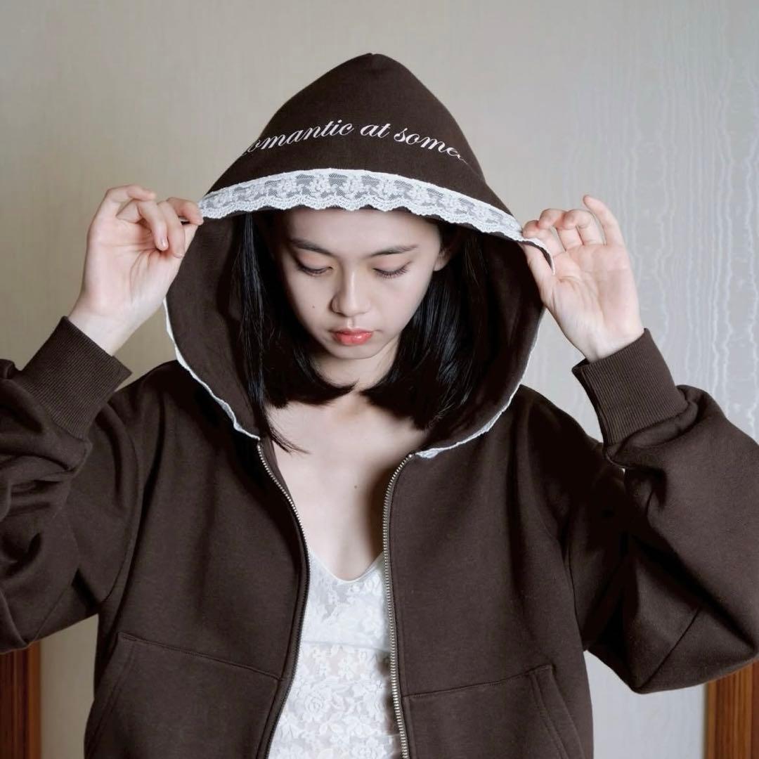 smyeon compactrace ziphoodie ブラウン