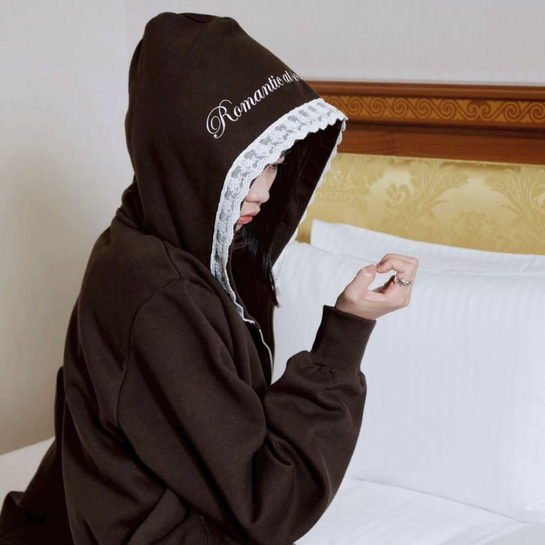 smyeon compactrace ziphoodie ブラウン