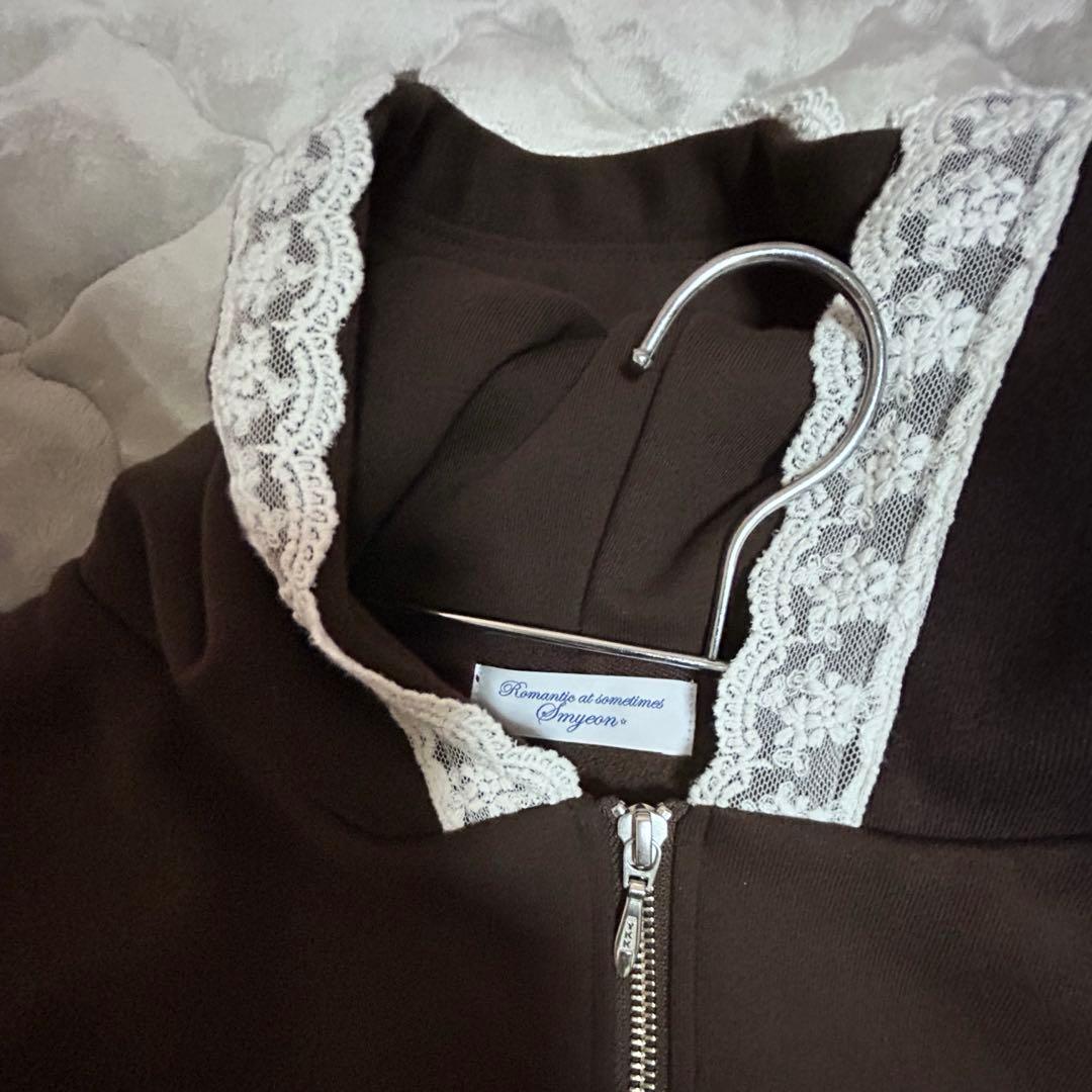 smyeon compactrace ziphoodie ブラウン