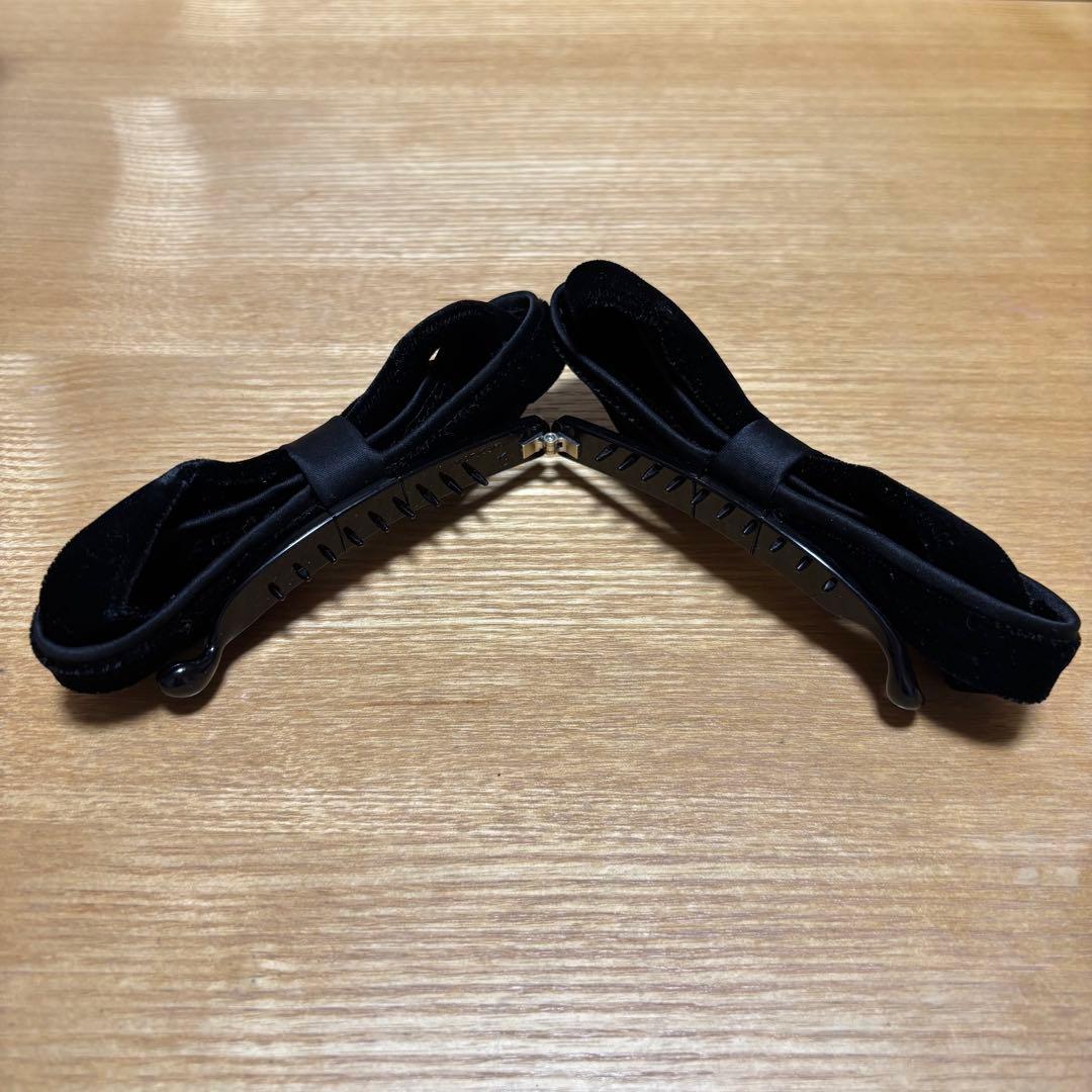 Complex Biz シュエット　ベルベット クリップ　ブラック