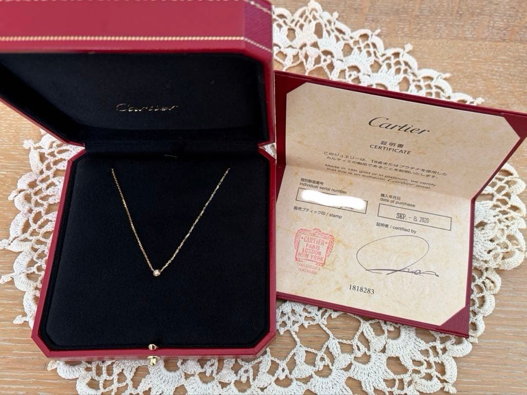 Cartier ダムールネックレスXS イエローゴールド