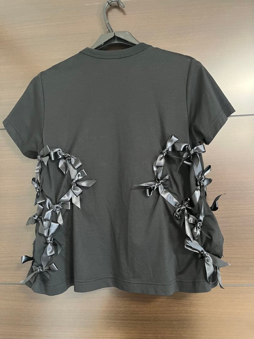 noir KeiNinomiya●リボンカットソー@コムデギャルソン