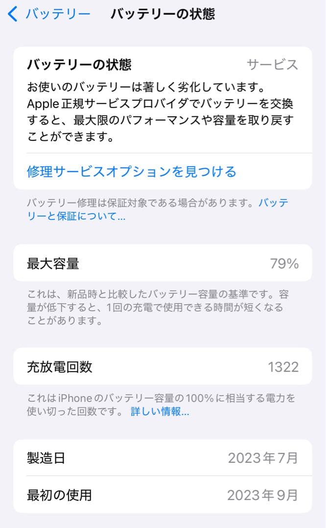 Apple iPhone 15 Pro 256GB ホワイトチタニウム 箱あり