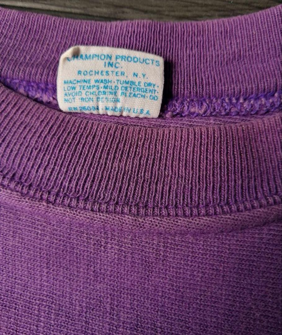 チャンピオン　フットボールTシャツ　バータグ