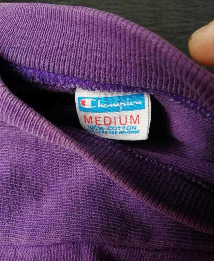 チャンピオン　フットボールTシャツ　バータグ